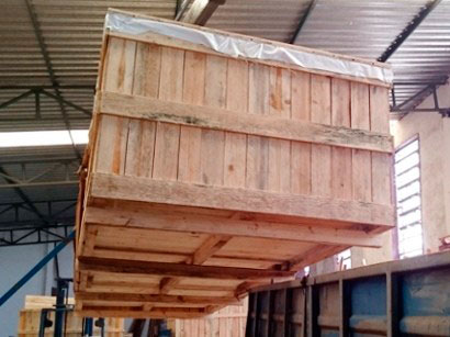 Fábrica de caixas de madeira